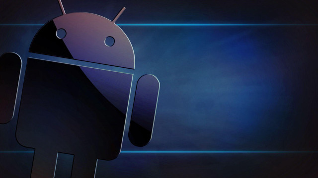 Cell phone blue background black free wallpaper - medium preview image