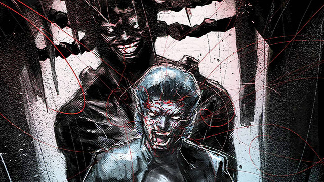 Man knife creepy face drawing free wallpaper - medium preview image