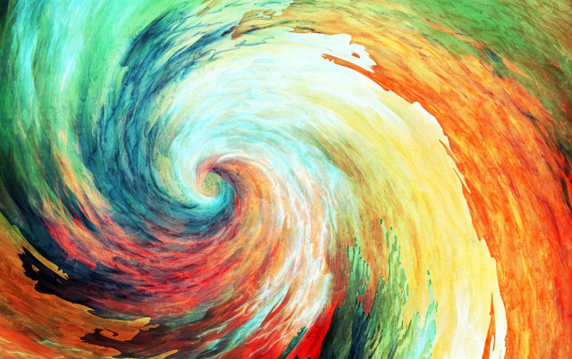 Colorful swirl black background white #7 free wallpaper - medium preview image
