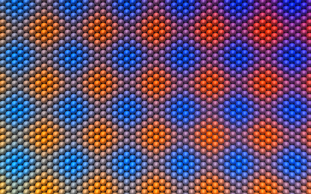 Colorful background dots blue yellow free wallpaper - medium preview image