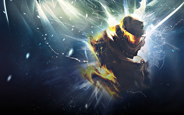Man suit lightning cityscape aurora free wallpaper - medium preview image