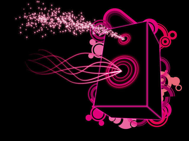 Pink black background shopping bag free wallpaper - medium preview image