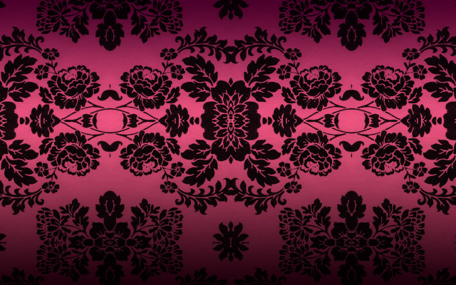 Black pink floral wallpaper design #2 free wallpaper - medium preview image
