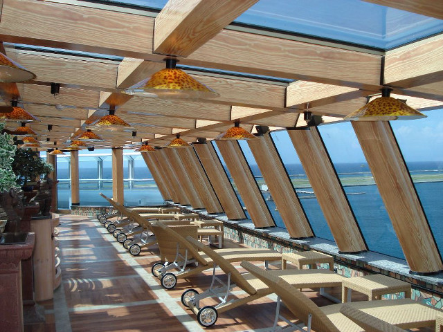 Benches skylight window glass wood free wallpaper - medium preview image