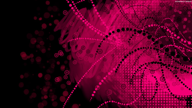 Pink black abstract background circles free wallpaper - medium preview image