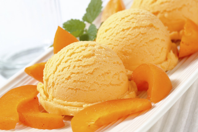 Ice cream orange peels mint free wallpaper - medium preview image