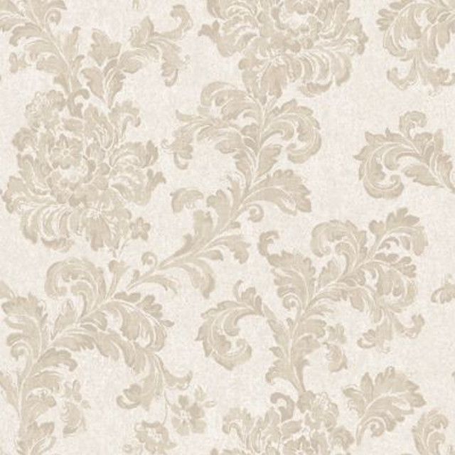 White floral baroque leaf texture free wallpaper - medium preview image