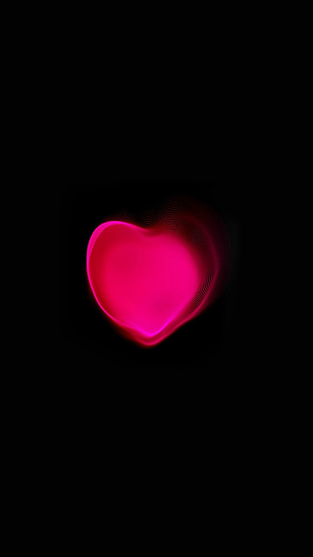 Pink heart dark black background free wallpaper - medium preview image