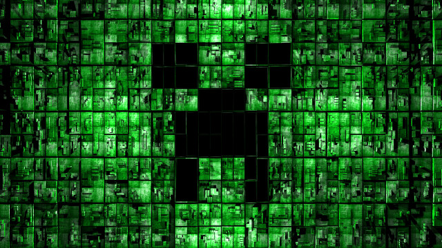 Green cross squares different sizes #2 free wallpaper - medium preview image