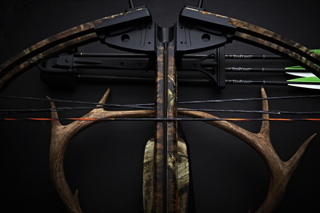 Bow arrows black surface green free wallpaper - medium preview image