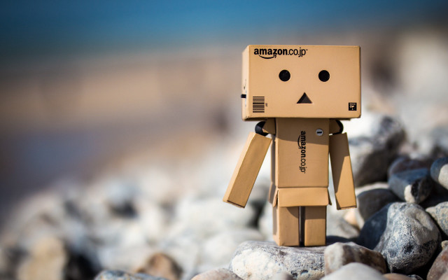 Cardboard toy amazon logo rocks free wallpaper - medium preview image