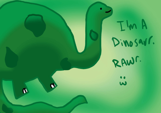 Green dinosaur gradient background open free wallpaper - medium preview image