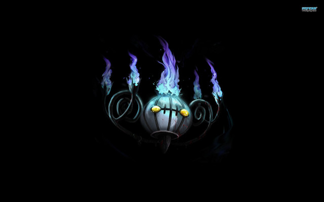 Dark background strange object flames #2 free wallpaper - medium preview image