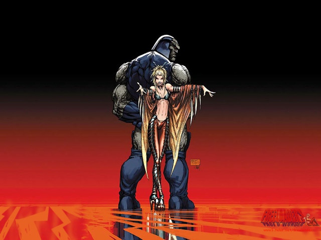 Man woman gorilla gothic comic free wallpaper - medium preview image