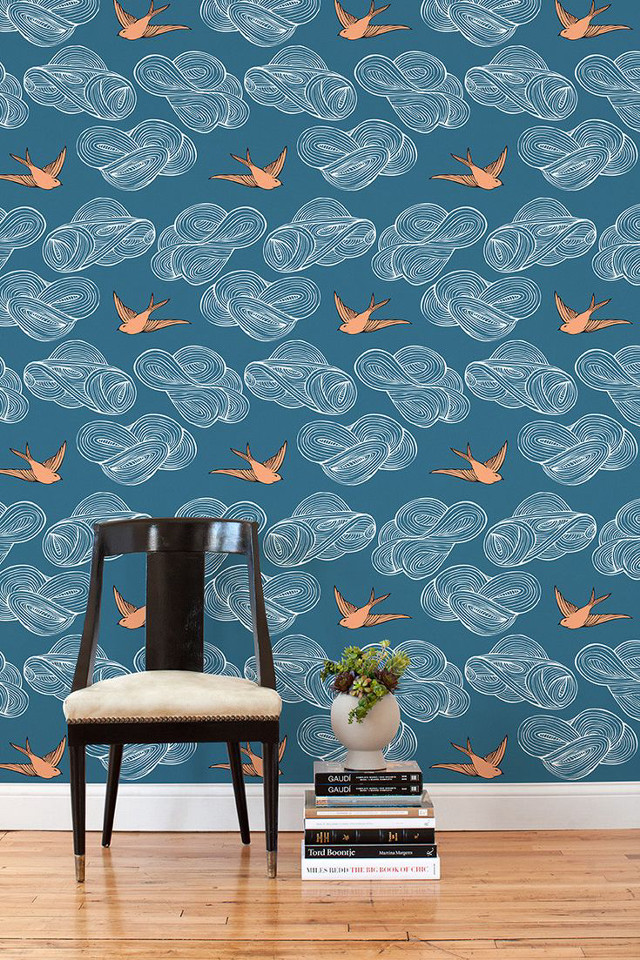 Chair vase plant wooden floor free wallpaper - medium preview image