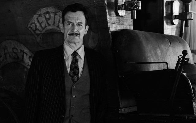 Man suit wooden barrel mustache free wallpaper - medium preview image