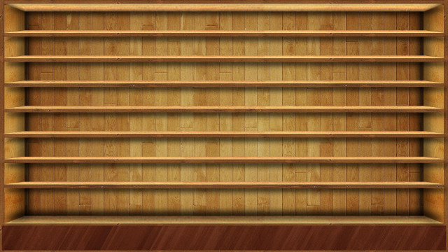 Wooden shelf three shelves wooden free wallpaper - medium preview image