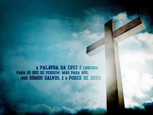 Cross sky clouds quote night free wallpaper - medium preview image