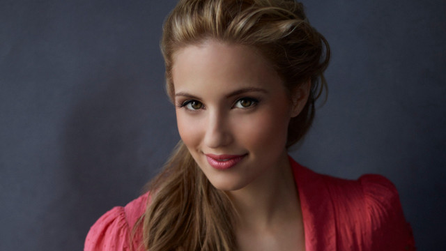 Woman ponytail smiling camera blue free wallpaper - medium preview image