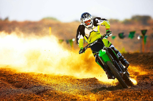 Dirt bike track dust rider free wallpaper - medium preview image