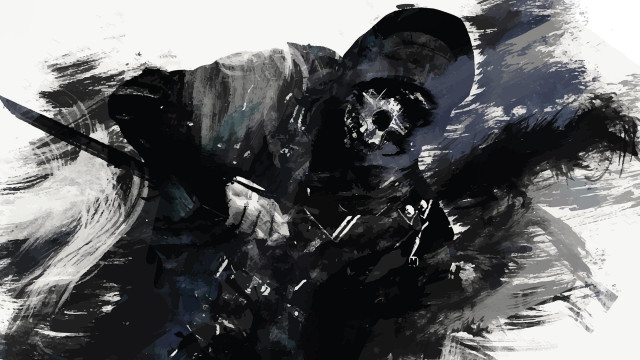 Man hat sword skull arm free wallpaper - medium preview image