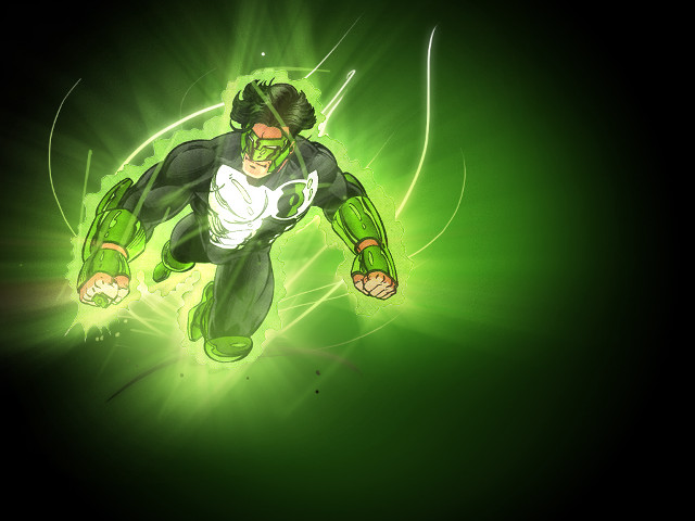 Green lantern running air arms free wallpaper - medium preview image