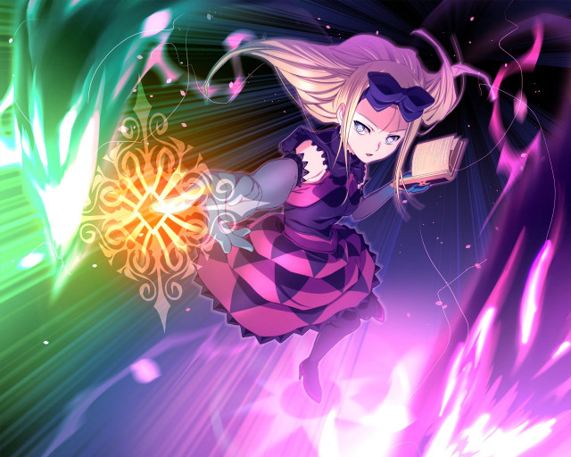 Girl dress cellphone flying purple free wallpaper - medium preview image