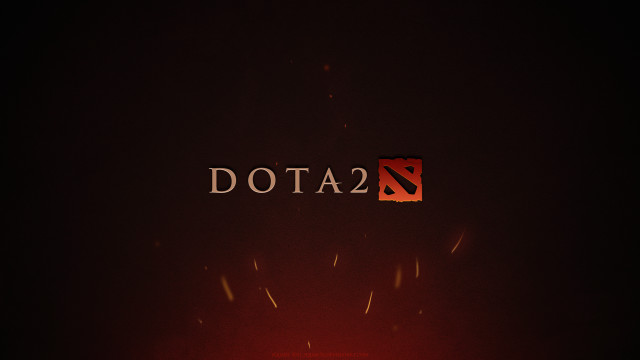 Red dota2 sign dark splash free wallpaper - medium preview image