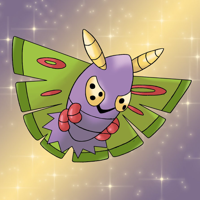 Cartoon character flying green leaf free wallpaper - medium preview image