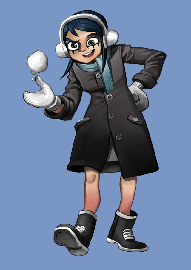 Cartoon character headphones coat image free wallpaper - medium preview image