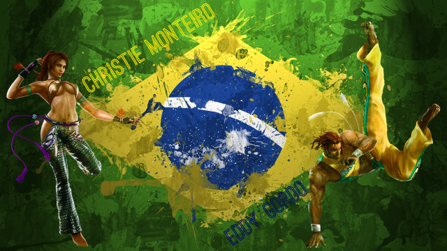 Kickbox kick brazil flag christe free wallpaper - medium preview image
