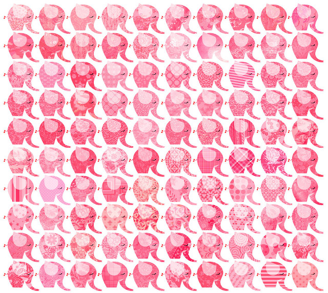 Elephants group patterns diverse large free wallpaper - medium preview image