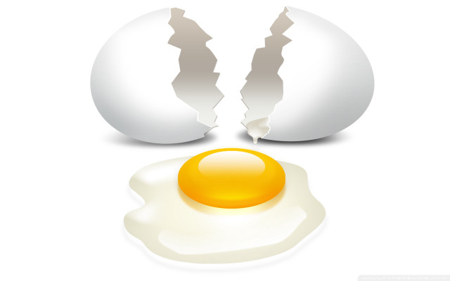 Cracked egg broken egg white free wallpaper - medium preview image