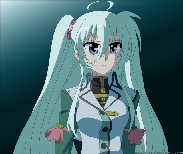 Anime girl white hair blue #11 free wallpaper - medium preview image