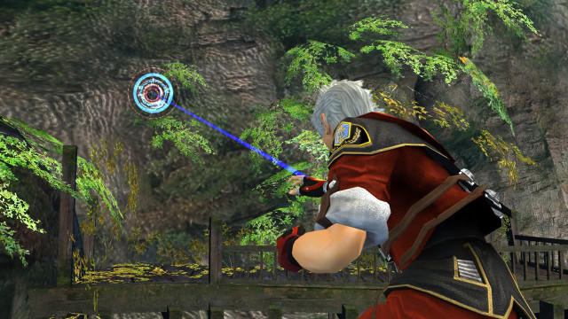 Man red outfit blue sword free wallpaper - medium preview image