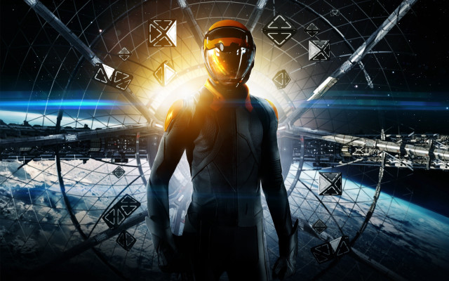 Man space suit futuristic background free wallpaper - medium preview image