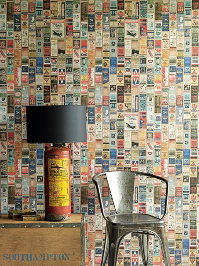 Chair lamp newspaper wall table free wallpaper - medium preview image