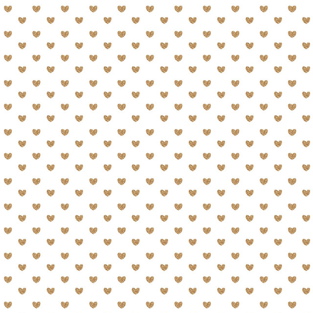 White background gold hearts pattern free wallpaper - medium preview image