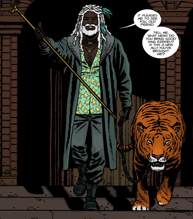 Man stick tiger doorway comic free wallpaper - medium preview image