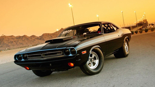 Black car mountains desert sunset #5 free wallpaper - medium preview image