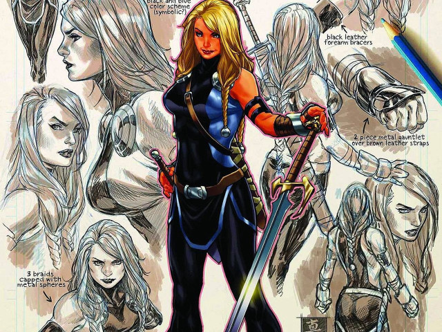 Woman sword armor female characters free wallpaper - medium preview image