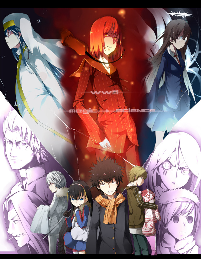 Anime characters red background white free wallpaper - medium preview image