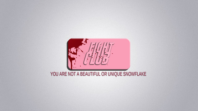 Pink button fight club not free wallpaper - medium preview image