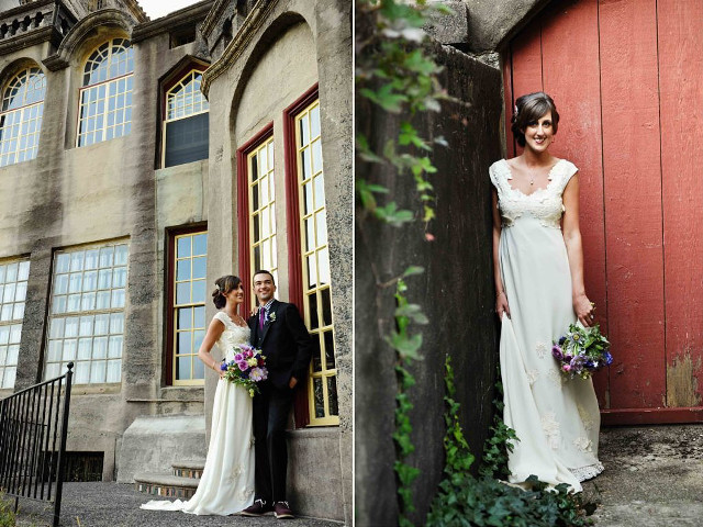 Bride groom red building wedding free wallpaper - medium preview image