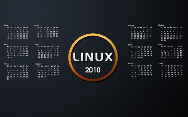 Calendar circle linux logo image free wallpaper - medium preview image