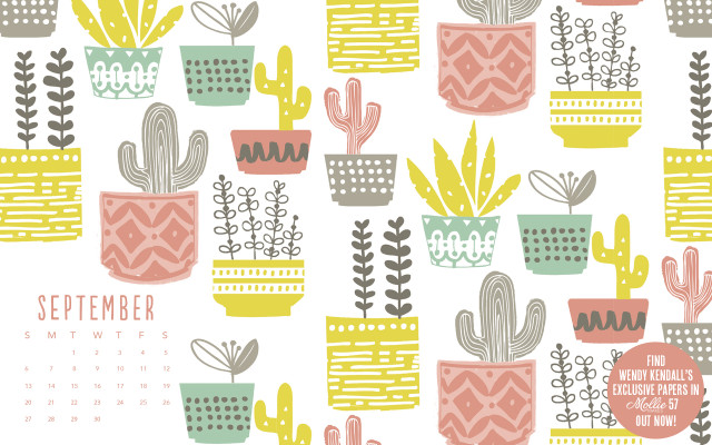 Calendar cactus succulents plants nature free wallpaper - medium preview image