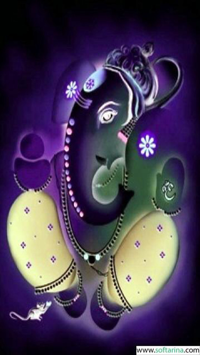 Elephant purple background white flower free wallpaper - medium preview image