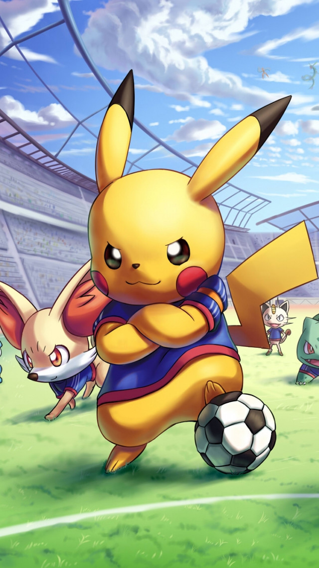Cartoon character soccer pokemon stadium free wallpaper - medium preview image