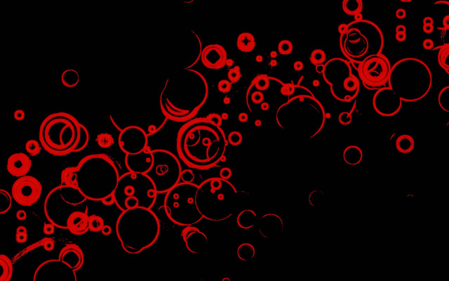 Black background red circles bubbles free wallpaper - medium preview image
