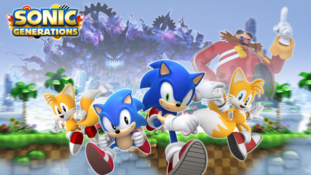Sonic tails running city trees free wallpaper - medium preview image